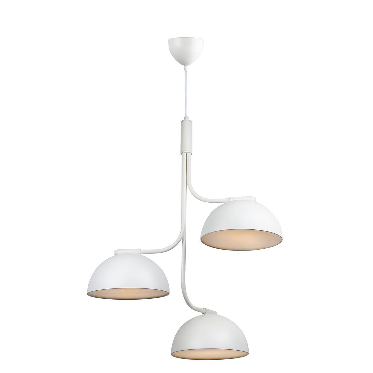 HÄNGELEUCHTE Tullio 60/73 cm   - Weiß, Design, Metall (60/73cm) - Nordlux