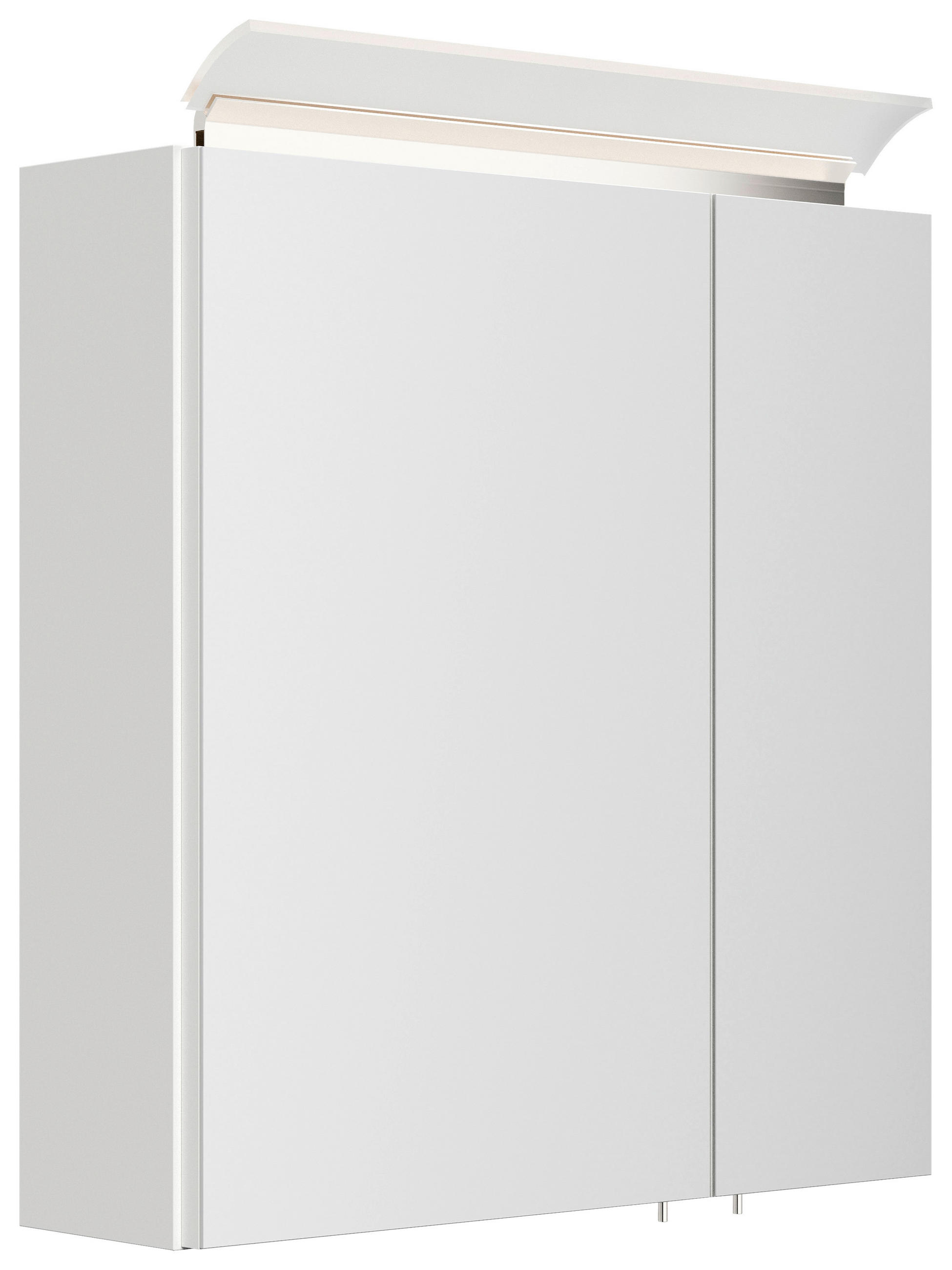 SPIEGELSCHRANK 60/62/17 cm  - Weiß Hochglanz, MODERN, Glas/Holzwerkstoff (60/62/17cm) - MID.YOU