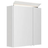 SPIEGELSCHRANK 60/62/17 cm  - Weiß Hochglanz, MODERN, Glas/Holzwerkstoff (60/62/17cm) - MID.YOU