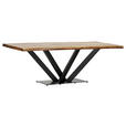TISCHPLATTE      - Naturfarben, Design, Holz (220/100/5cm) - Landscape