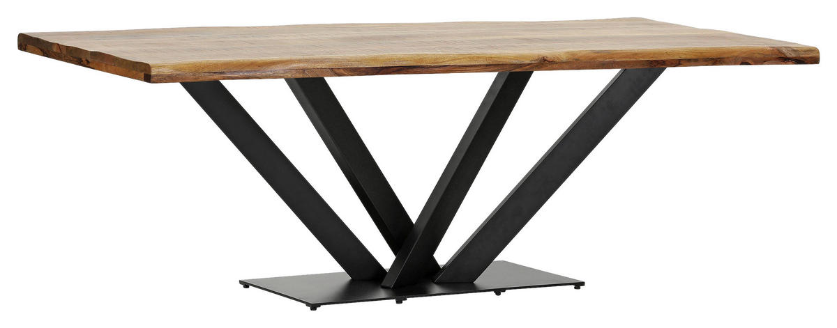 TISCHPLATTE Naturfarben   - Naturfarben, Design, Holz (220/100/5cm) - Landscape