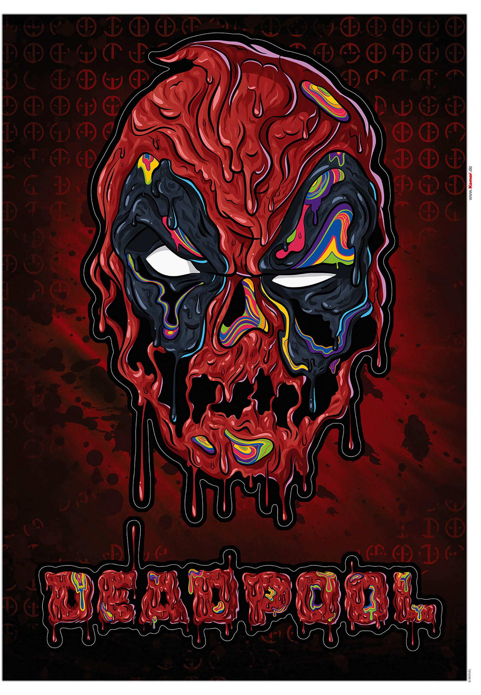 Xora Wandtattoo Rot, Schwarz 50x70 cm