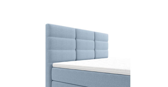 BOXBETT 180/200 cm  in Blau  - Chromfarben/Blau, KONVENTIONELL, Textil/Metall (180/200cm) - Carryhome