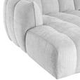 ECKSOFA in Chenille Hellgrau 172/272 cm - Hellgrau/Schwarz, KONVENTIONELL, Kunststoff/Textil (172/272cm) - Carryhome