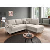 ECKSOFA in Cord Beige  - Beige/Naturfarben, Modern, Holz/Textil (230/200cm) - Livetastic