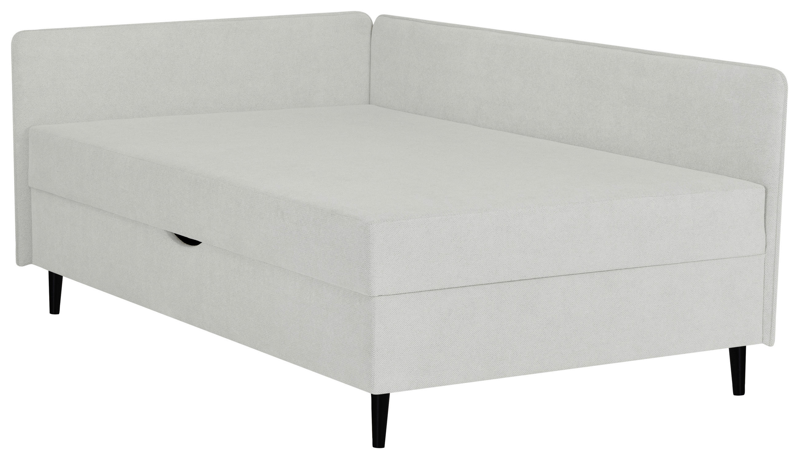 PAT TIP BOXSPRING FĂRĂ ARCURI 90/200 cm  in gri  - gri, Konventionell, textil (90/200cm) - P & B