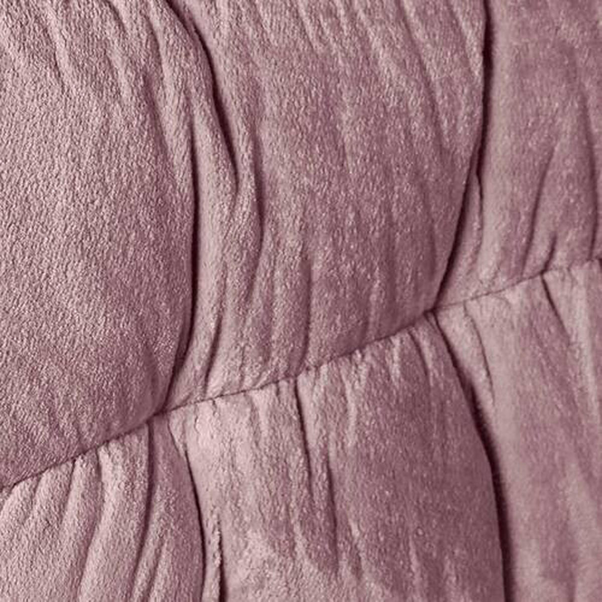 BIG SOFFA i plysch rosa  - svart/rosa, Klassisk, textil/plast (262/70/115cm) - MID.YOU