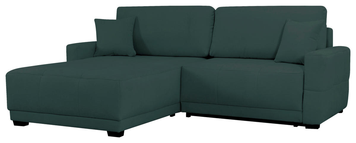 ECKSOFA Petrol Chenille, Struktur  - Petrol, Design, Textil (237/186cm) - MID.YOU