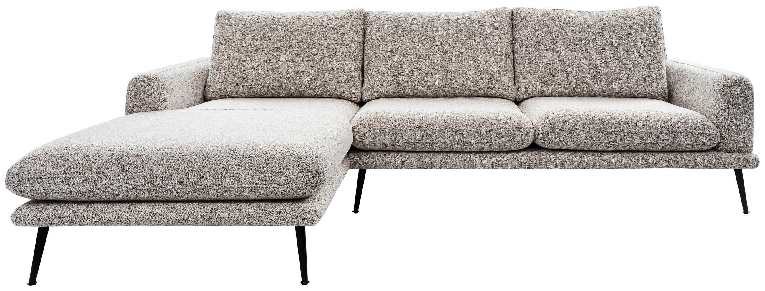 SOFFA i textil vit  - vit/svart, Design, metall/textil (270/191cm) - Stylife