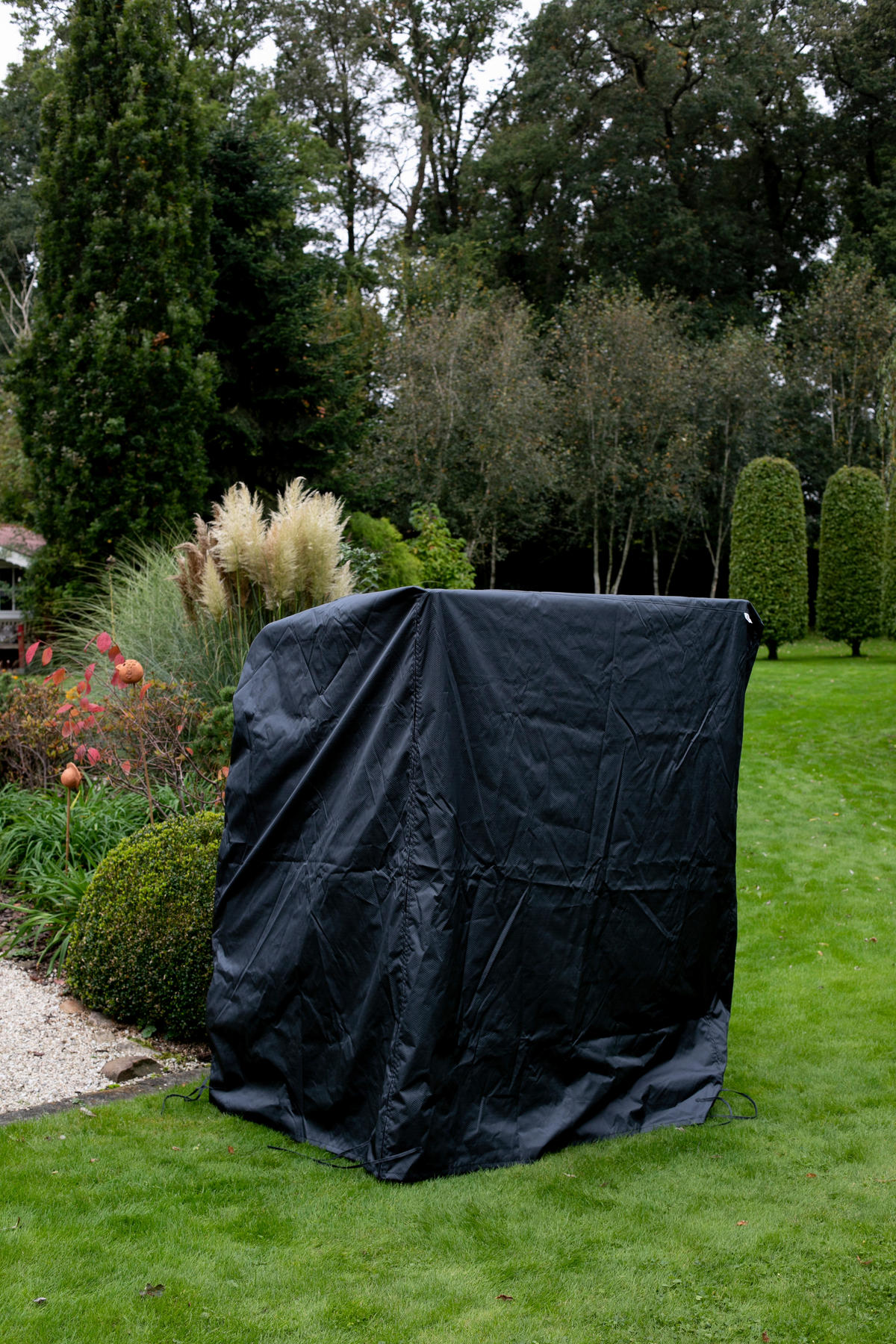 SCHUTZHÜLLE 135/165/95 cm  - Dunkelgrau, Basics, Kunststoff (135/165/95cm) - Gardenson