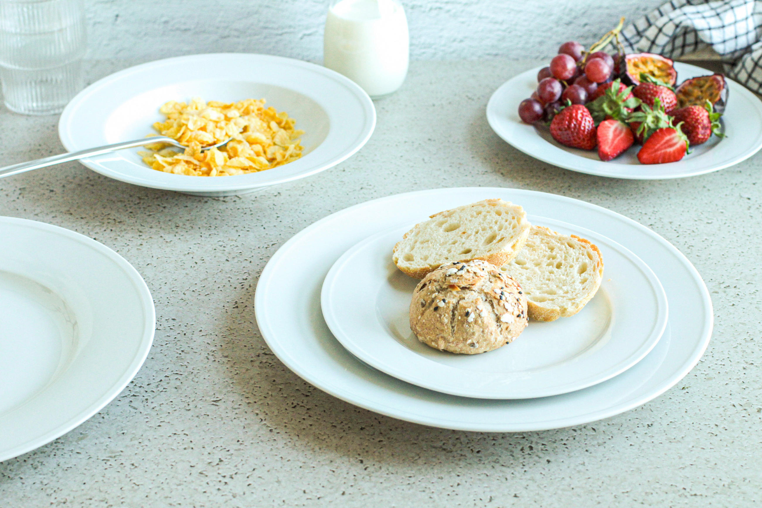 TELLERSET Arlona 6-teilig  - Weiß, Basics, Keramik - Mäser