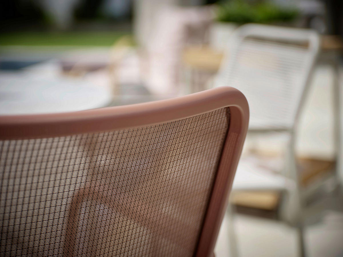 STAPELSESSEL Aluminium Terracotta  - Terracotta, Basics, Textil/Metall (61/89/59cm) - Stern