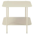 BEISTELLTISCH 48,4/45/40 cm Creme quadratisch  - Creme, Design, Metall (48,4/45/40cm) - Carryhome