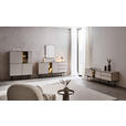 HIGHBOARD  in 91/141/41 cm  - Kaschmir/Schwarz, Design, Glas/Holzwerkstoff (91/141/41cm) - Voleo