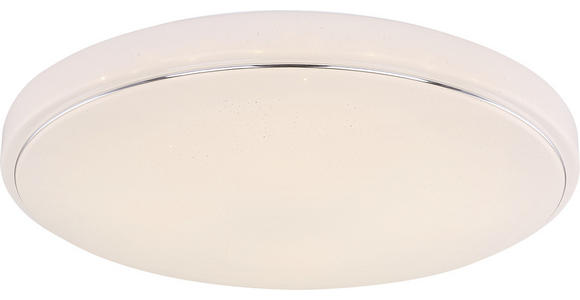 Led Deckenleuchte Lotta Ø 57,5 cm mit Farbwechsler - Weiß, MODERN, Kunststoff/Metall (57,5/8,5cm) - Luca Bessoni
