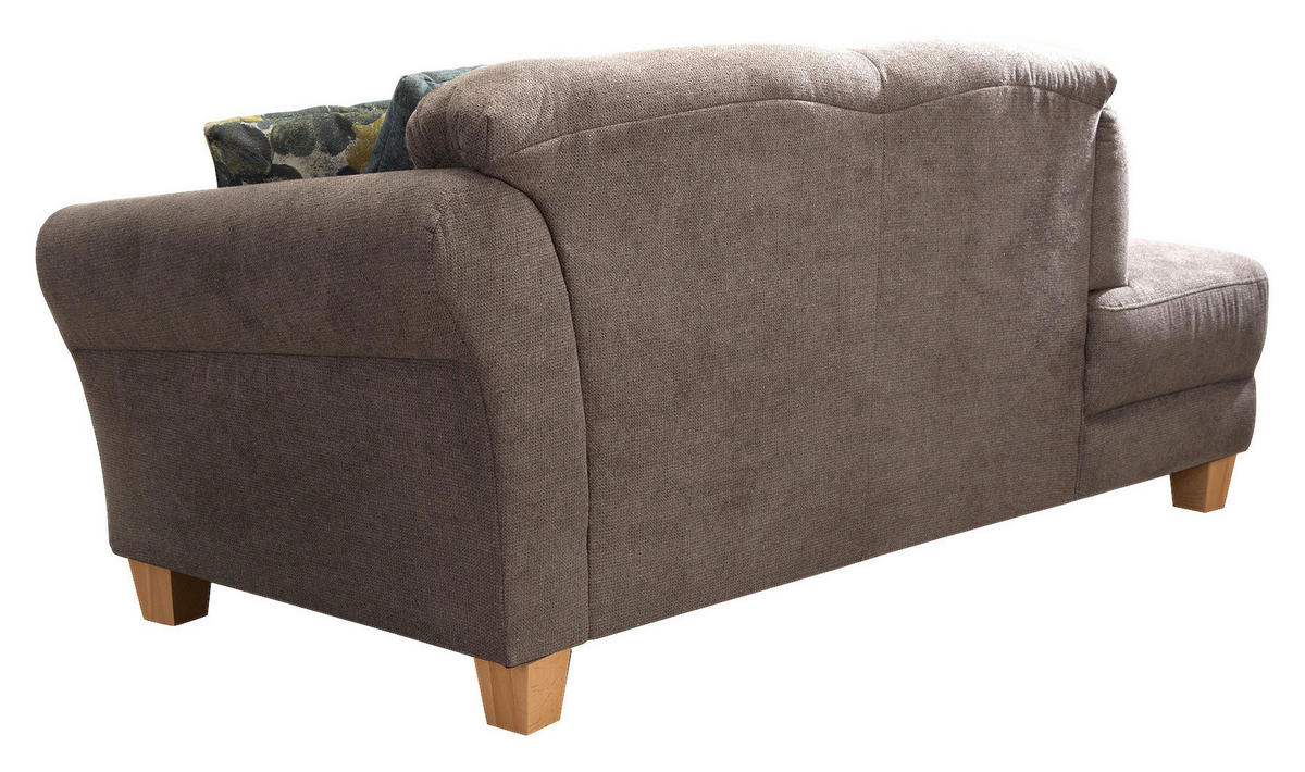 RÉCAMIERE in Flachgewebe Taupe  - Taupe/Naturfarben, Konventionell, Holz/Textil (194/84/91cm) - Sit & More