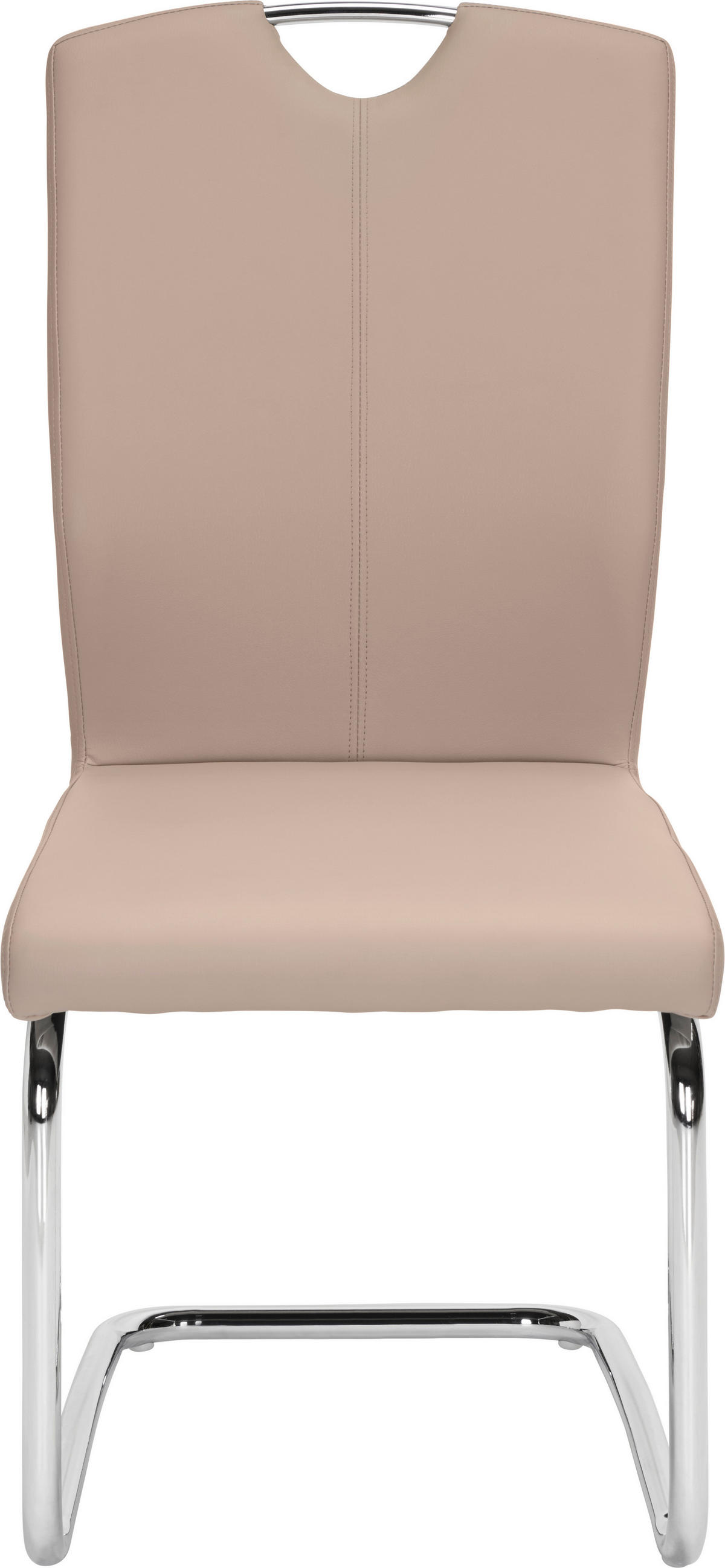 SCAUN BUCATARIE din metal, textil maro, culoare crom  - maro/culoare crom, Design, metal/textil (58,5/99,5/46cm) - Hom`in