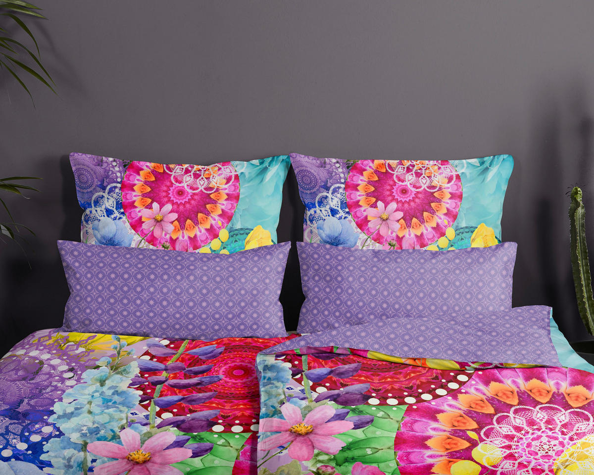 WENDEBETTWÄSCHE Vitori Satin 135/200 cm  - Multicolor, Design, Textil (135/200cm)