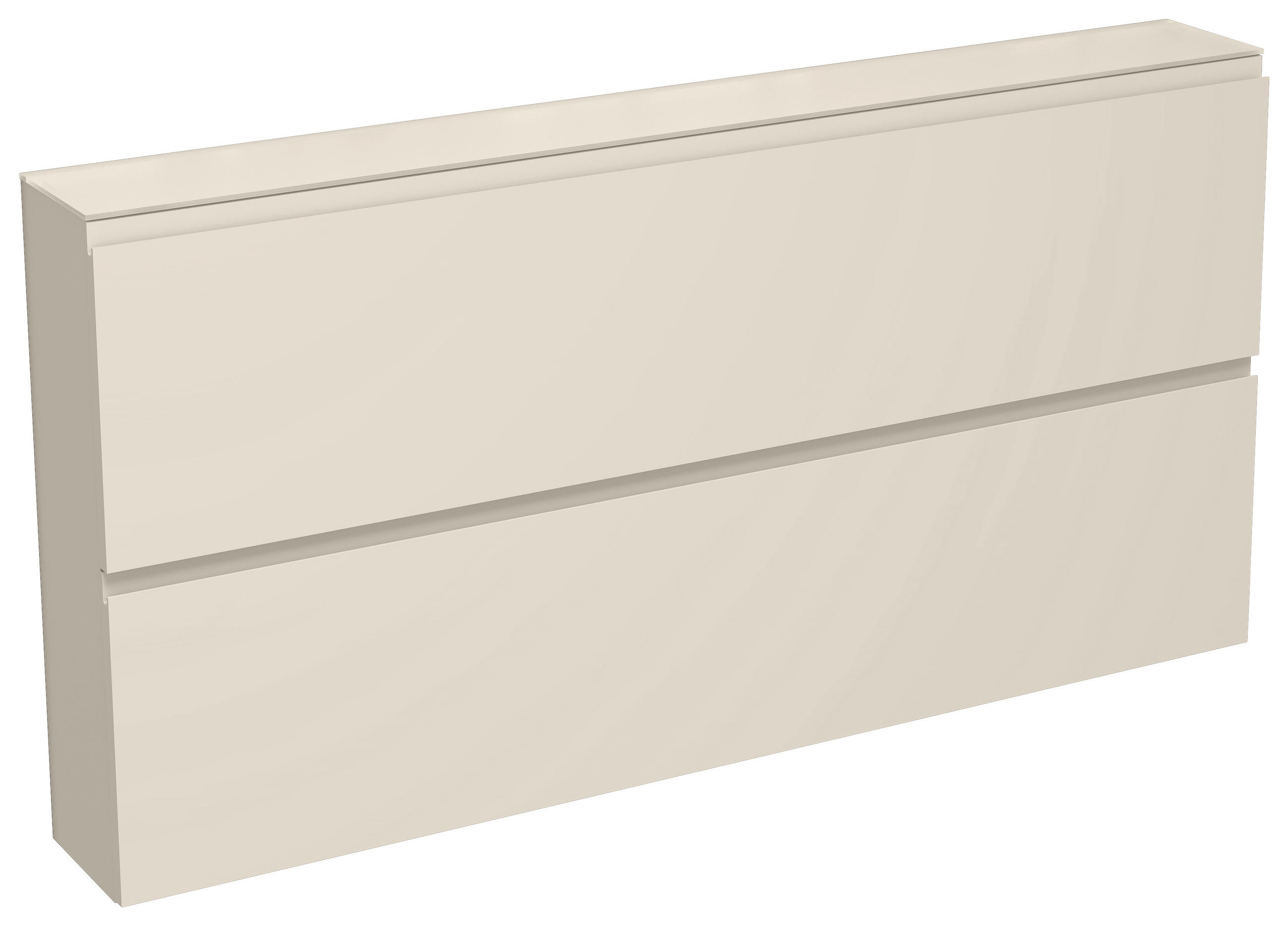 SCHUHKIPPER Gardasee  in 160/81/22 cm  - Sandfarben, Design, Glas/Holzwerkstoff (160/81/22cm) - Moderano