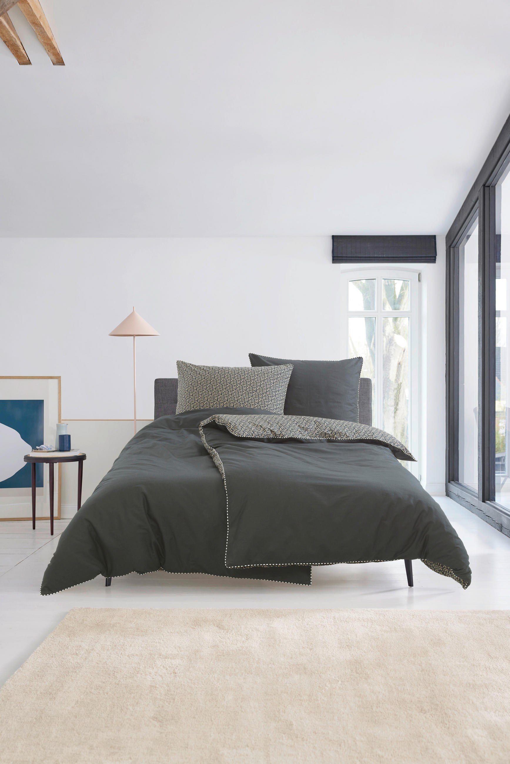 WENDEBETTWÄSCHE E-Scatter  Renforcé  - Taupe/Beige, Basics, Textil (155/220cm) - Esprit