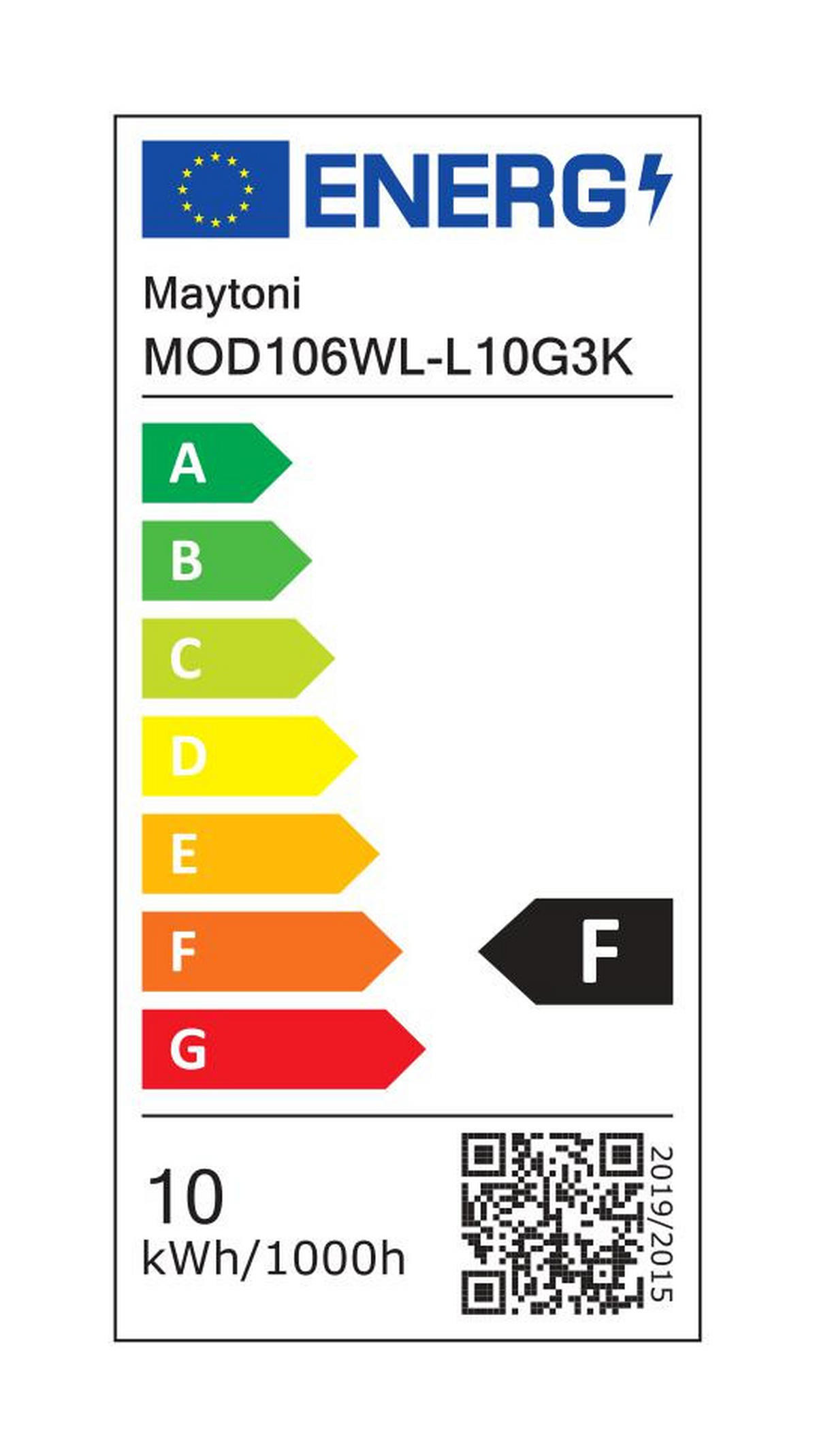 WANDLEUCHTE - Goldfarben, Trend, Kunststoff/Metall (3/35,6cm) - MAYTONI