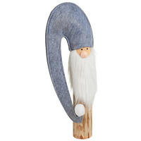 WICHTEL  - Grau, LIFESTYLE, Holz/Textil (22/58/11cm) - X-Mas