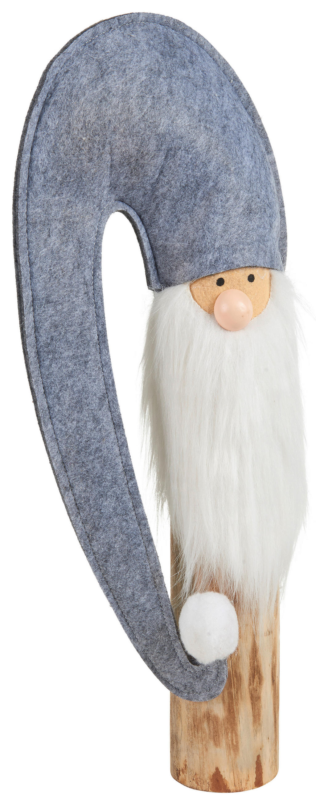 WICHTEL  - Grau, LIFESTYLE, Holz/Textil (22/58/11cm) - X-Mas