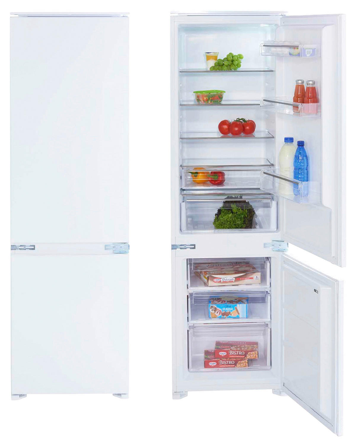 ECKKÜCHE 280/175 cm  in Weiß, Eichefarben  - Eichefarben/Schwarz, Design, Holzwerkstoff/Kunststoff (280/175cm) - MID.YOU