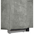 BIGSOFA Flachgewebe Naturfarben  - Chromfarben/Naturfarben, KONVENTIONELL, Textil/Metall (256/68/122cm) - Carryhome