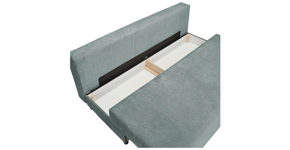 SCHLAFSOFA in Chenille Grau  - Schwarz/Grau, KONVENTIONELL, Kunststoff/Textil (201/72/98cm) - Carryhome