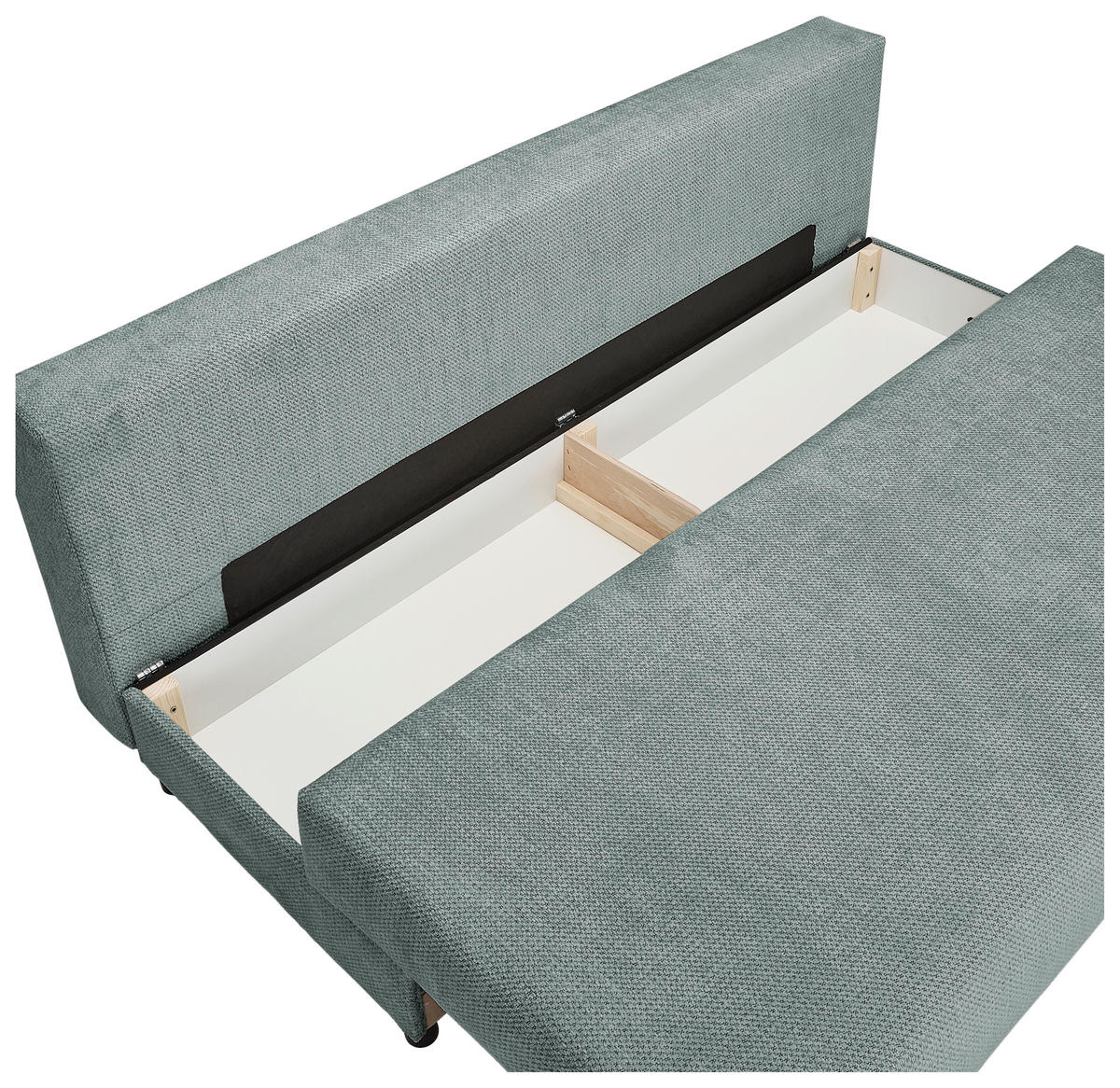 SCHLAFSOFA  mit Stoffauswahl, Liegefunktion, Schlafen auf Sitzhöhe, Rücken echt Chenille Grau  - Schwarz/Grau, KONVENTIONELL, Kunststoff/Textil (201/72/98cm) - Carryhome