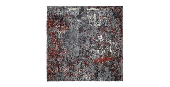VINTAGE-TEPPICH 200/200 cm Timeline Quantum Grau, Hellrot  - Hellrot/Grau, Design, Textil (200/200cm) - Novel