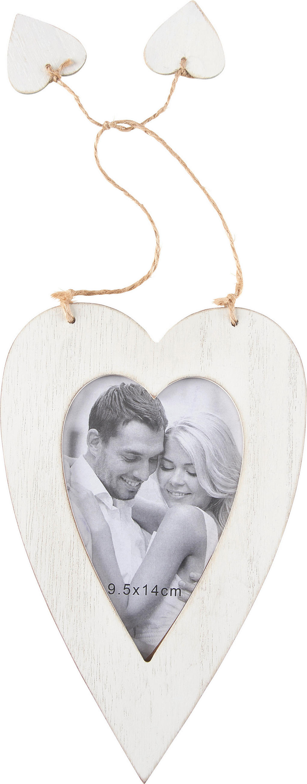 FOTORAM 15/23 cm  - vit/brun, Lifestyle, trä/glas (15/23cm) - Ambia Home