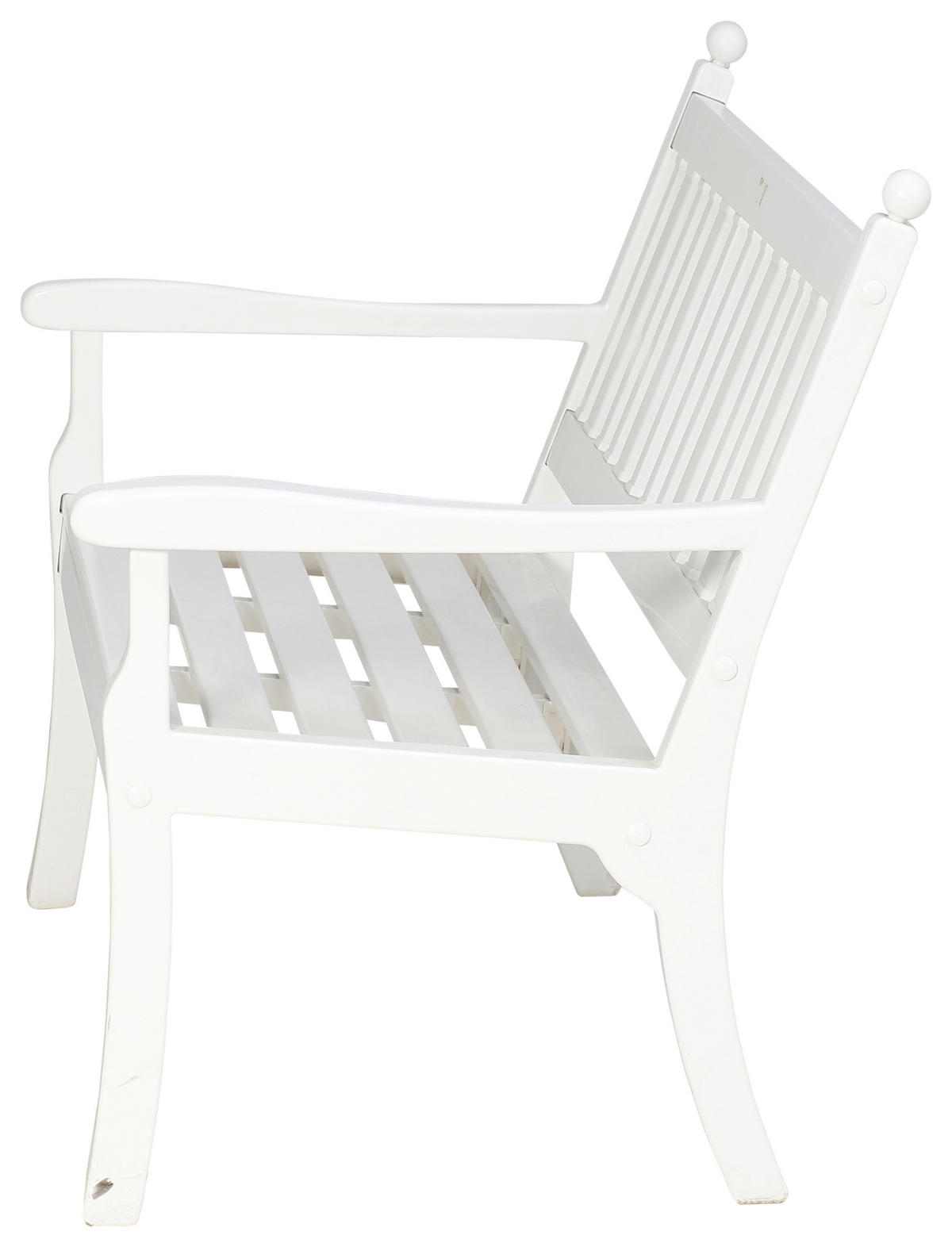 GARTENBANK 160/88/69 cm  in Weiß  - Weiß, MODERN, Kunststoff (160/88/69cm) - Gardenson