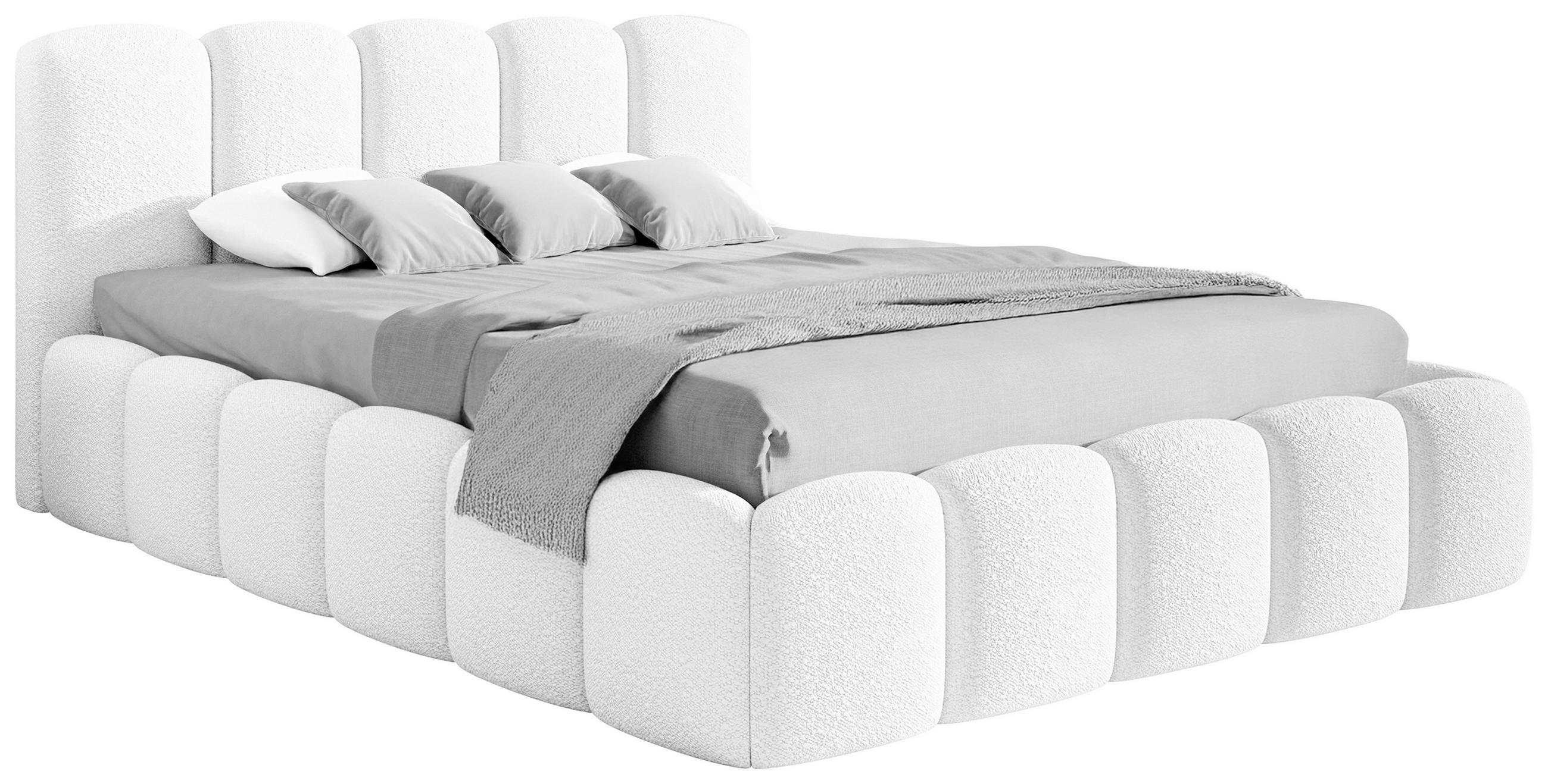 ČALÚNENÁ POSTEĽ, 140/200 cm, perleťová - perleťová, Modern, drevo/textil (140/200cm) - Livetastic