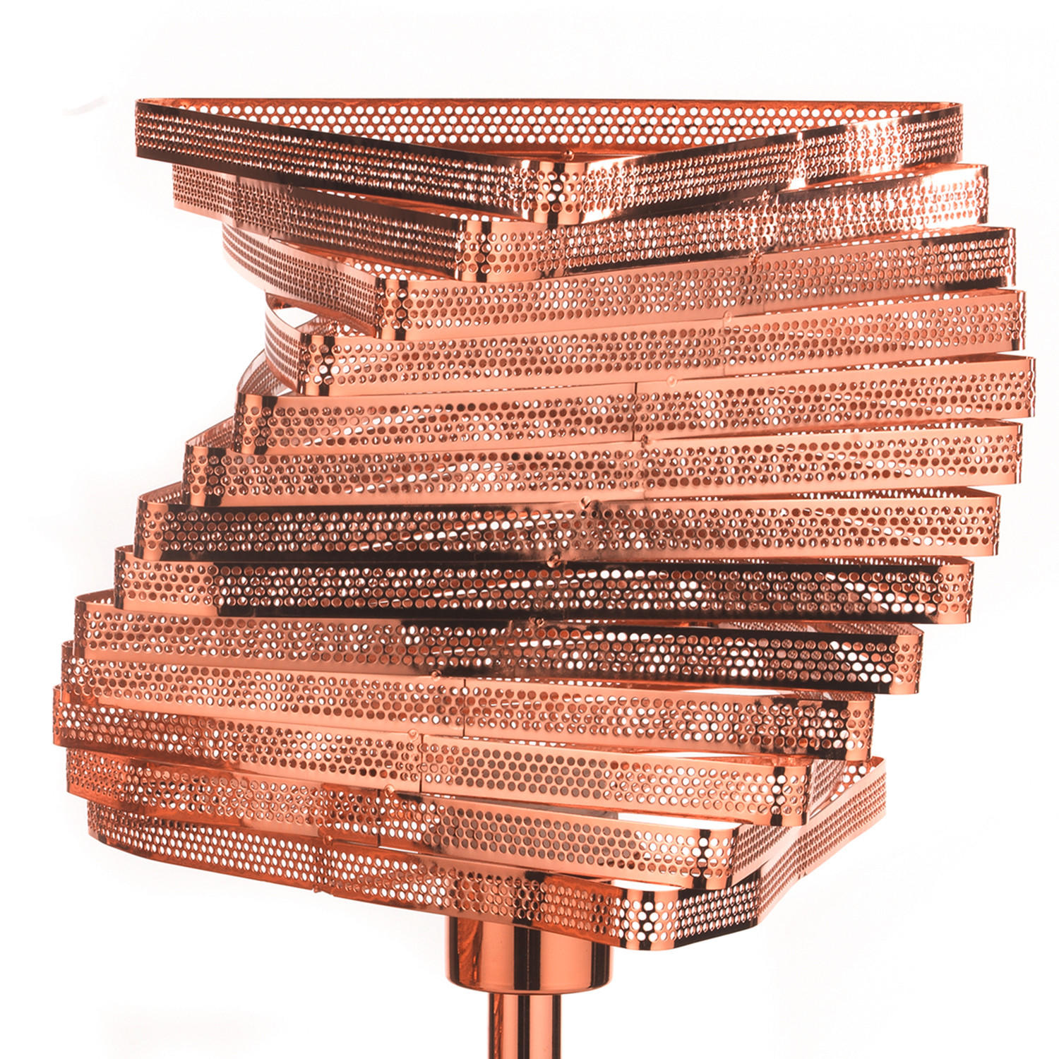 TISCHLEUCHTE 25/40 cm   - Kupferfarben, Design, Metall (25/40cm)