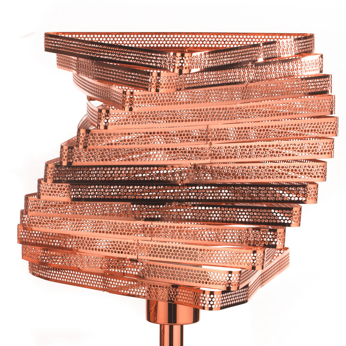 TISCHLEUCHTE 25/40 cm   - Kupferfarben, Design, Metall (25/40cm)