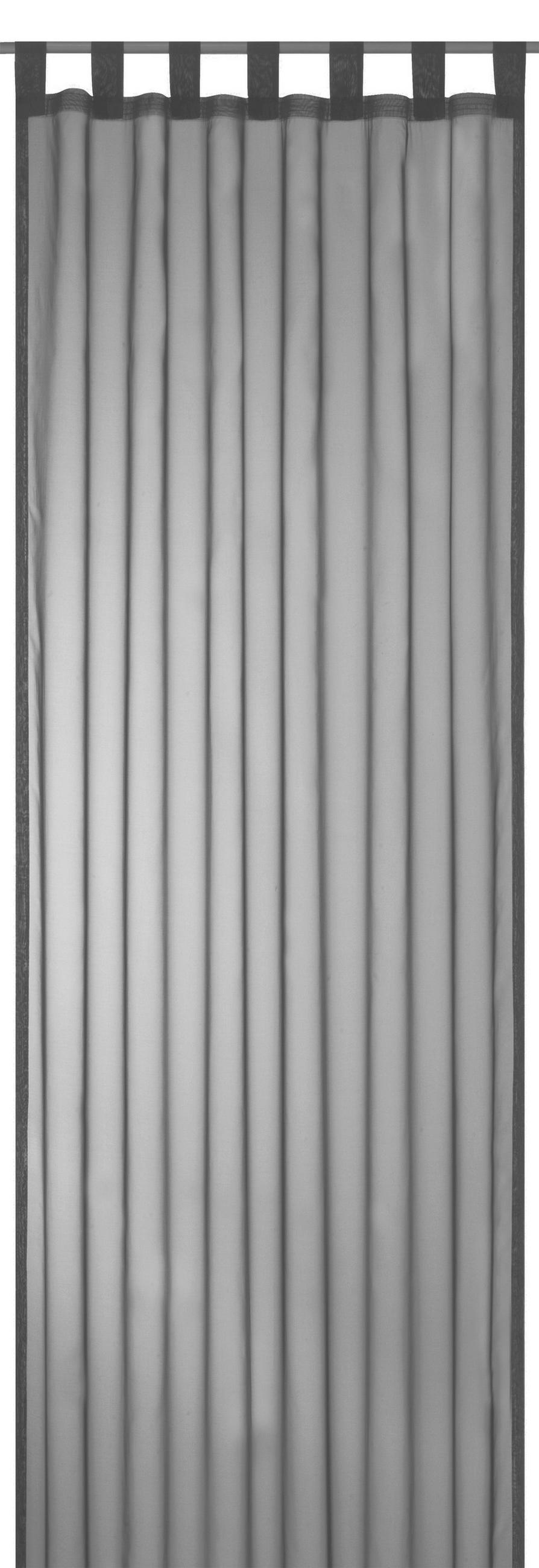 SCHLAUFENSCHAL  transparent   140/300 cm 2 Stück  - Grau, Basics, Textil (140/300cm)