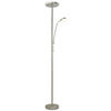 LED-STEHLEUCHTE 26/180 cm    - Nickelfarben, Basics, Glas/Kunststoff (26/180cm) - Novel