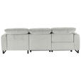 ECKSOFA in Cord Hellgrau  - Hellgrau/Schwarz, KONVENTIONELL, Textil/Metall (266/180cm) - Hom`in