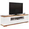 LOWBOARD Chiaro  in 202/54/40 cm  - Eichefarben/Weiß, Design, Holz/Holzwerkstoff (202/54/40cm)