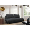 SCHLAFSOFA in Velours Graphitfarben  - Goldfarben/Graphitfarben, Design, Textil/Metall (200/90/97cm) - MID.YOU