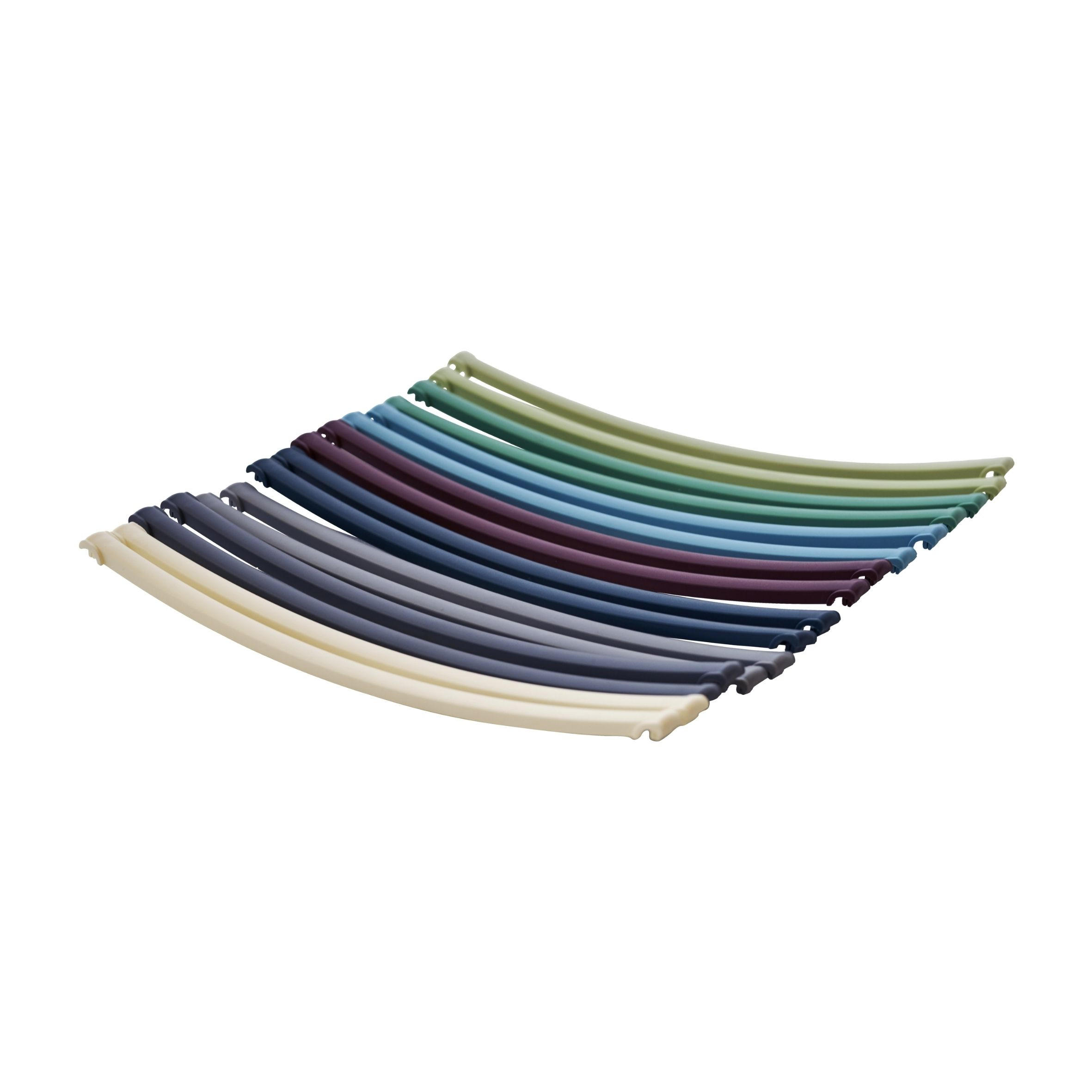 Zubehör-Gartenstuhl Anthrazit, Blau, Grau, Grün, Weiß, Petrol, Bordeaux, Hellgrün - Blau/Bordeaux, Natur, Kunststoff (13/13/49cm) - Gardenson
