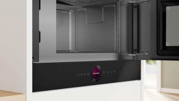 UGRADNA MIKROTALASNA RERNA - crna, Dizajnerski, staklo/metal (59.4/38.2/31.8cm)