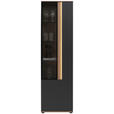 VITRINE Anthrazit  60,6/213,1/42 cm  - Anthrazit, Design, Glas/Holzwerkstoff (60,6/213,1/42cm) - Dieter Knoll