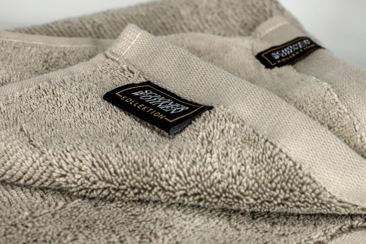 FROTTIERSET SW-Sense Anthrazit, Sandfarben 5-teilig  - Sandfarben/Anthrazit, Basics, Textil (70x140/50x100cm) - Schöner Wohnen