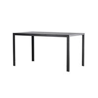 GARTENTISCH Metall, Kunststoff Schwarz rechteckig  - Schwarz, MODERN, Kunststoff/Metall (140/80/74cm) - Gardenson