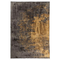 WEBTEPPICH 160/230 cm Anthrazit, Goldfarben  - Anthrazit/Goldfarben, Design, Textil (160/230cm) - Novel