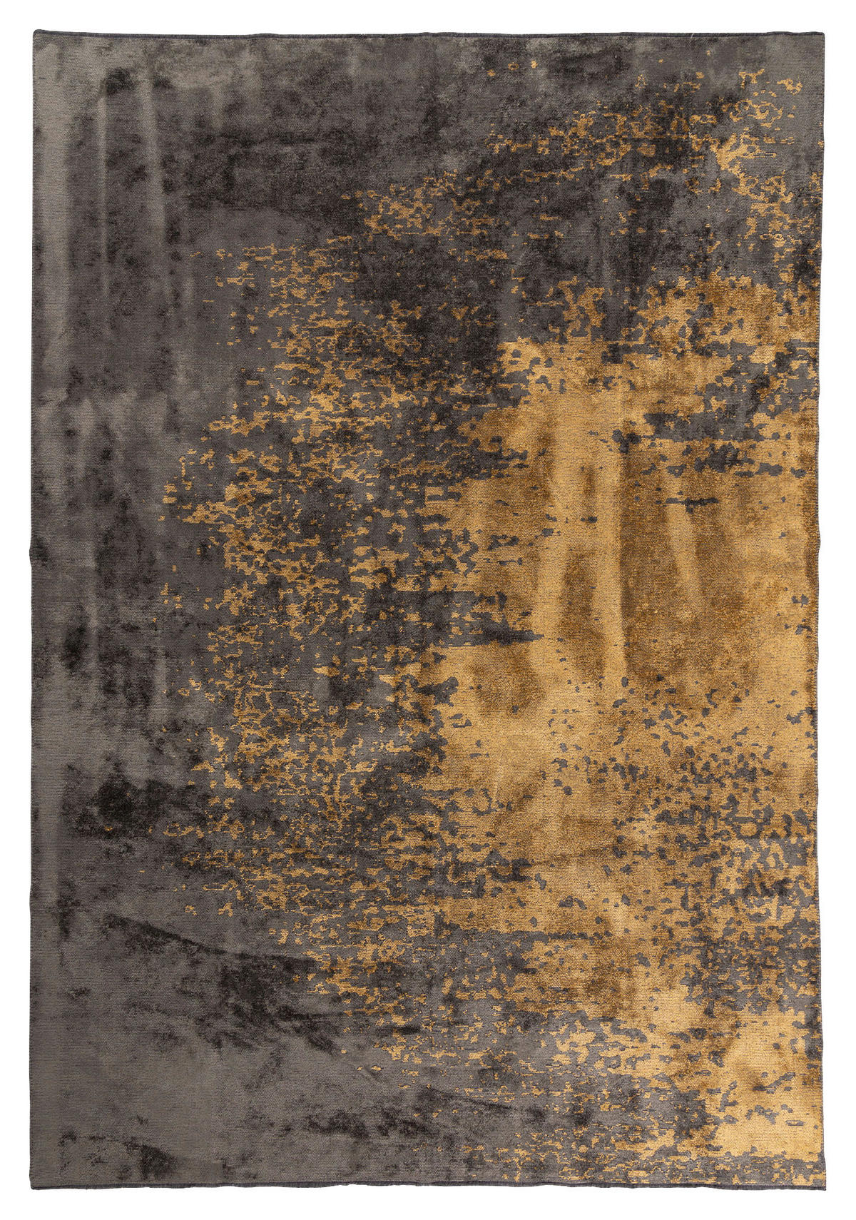 WEBTEPPICH 160/230 cm Anthrazit, Goldfarben  - Anthrazit/Goldfarben, Design, Textil (160/230cm) - Novel