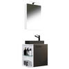 GÄSTEBAD 52 cm  - Anthrazit/Silberfarben, MODERN, Glas/Keramik (52cm) - MID.YOU